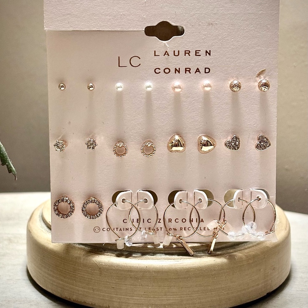 Lauren Conrad - 12pc Earring Set - New!